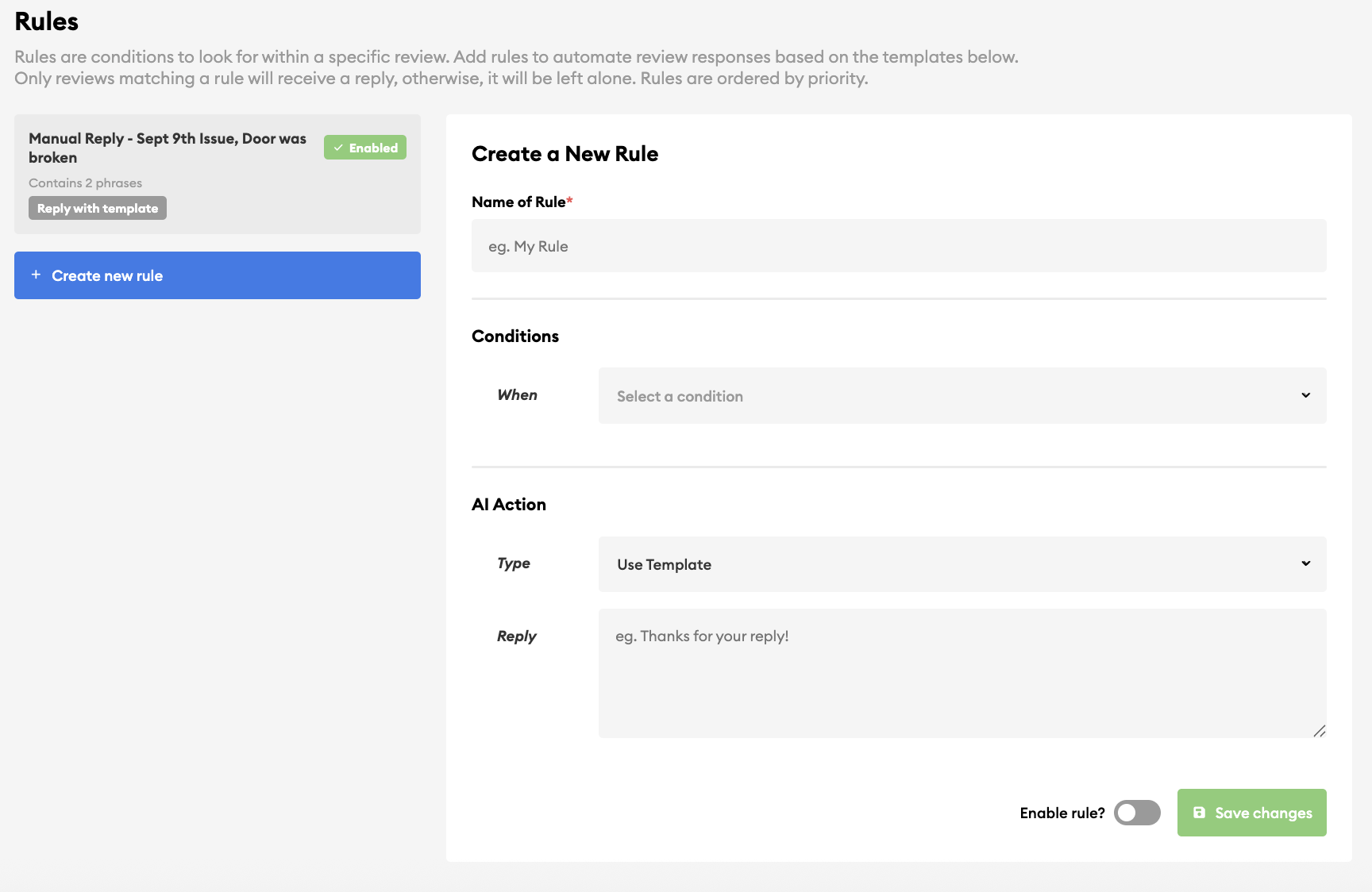 Set-up Manual Templates